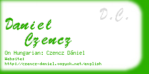 daniel czencz business card
