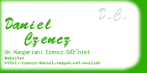 daniel czencz business card